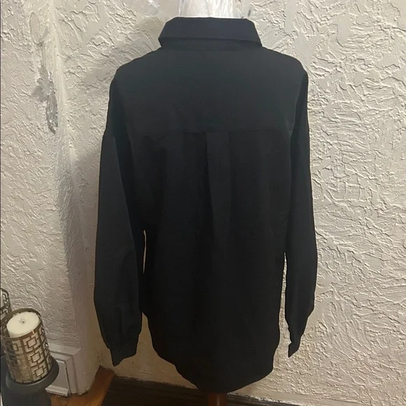 Black Shirt with Silver Accents - Picture 4 of 4